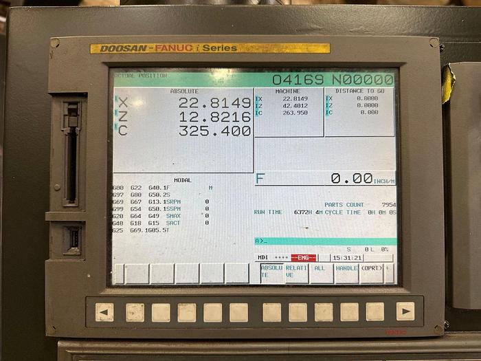 Used 2013 DOOSAN DOOSAN PUMA 400MC CNC LATHE TURNING CENTER WITH LIVE TOOLS