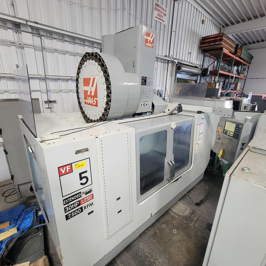 Used 2007 HAAS VF-5/50 XT 4-Axis CNC Vertical Machining Center