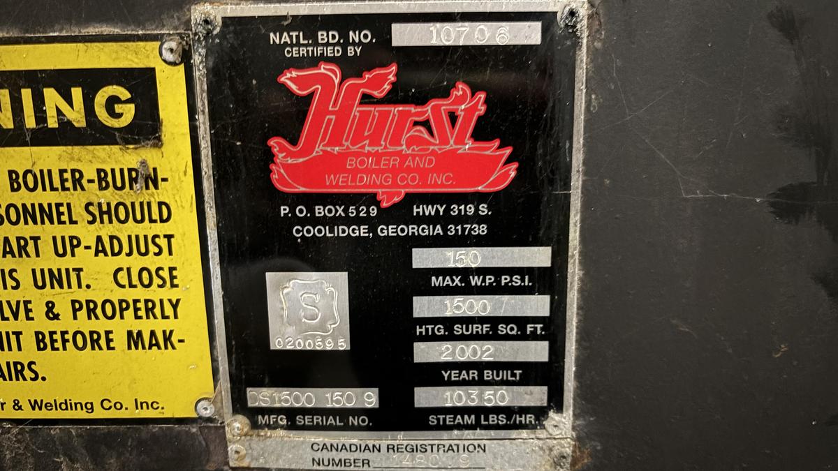 Used 2002 HURST Autoclave 62'Long x 80" Diameter