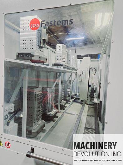 Used 2020 HYUNDAI WIA HS5000i 500mm 4-Axis Horizontal Machining Center 12 Station Pallet Pool