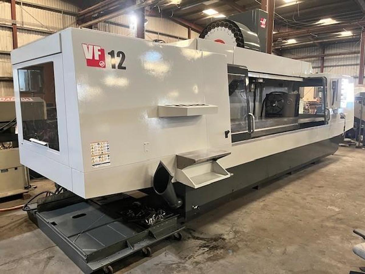 Used 2014 HAAS VF-12 Cat-50 4-Axis HRT-450 Rotary Table CNC Vertical Machining Center