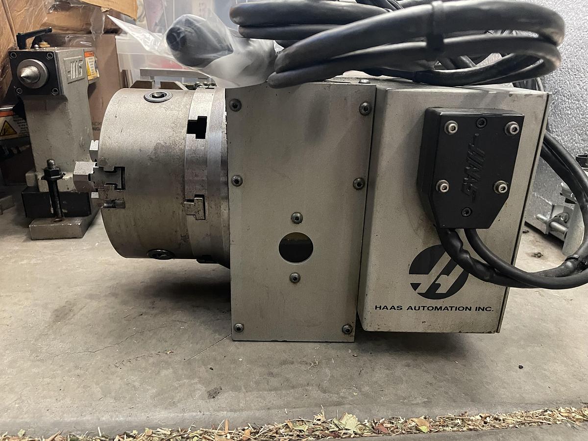 Used HAAS HRT-210B 4th Axis Rotary Table With 8" 3-Jaw Chuck and 6" Pneumatic Tailstock