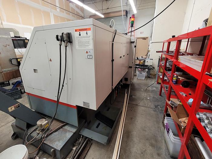 Used 2000 Cincinnati Hawk 250 CNC Lathe with Live Tooling and Programmable Tailstock & Fanuc control