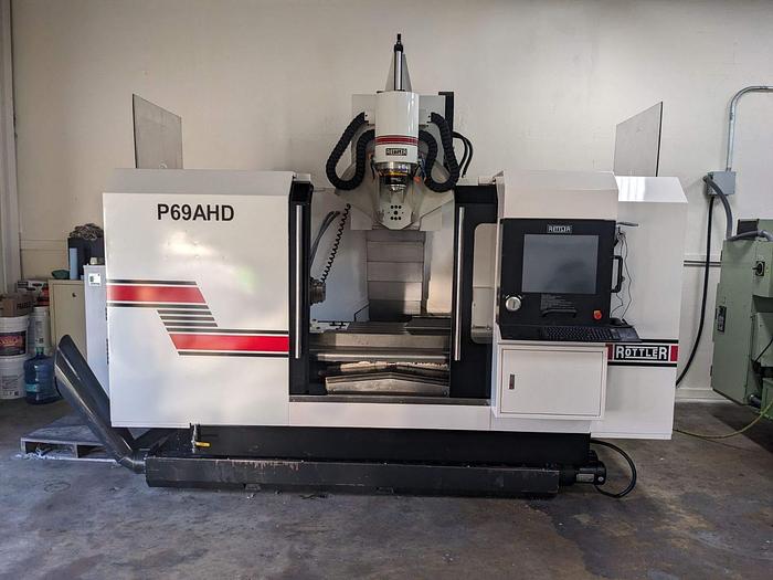 Used 2016 ROTTLER P69AHD 5-AXIS CNC CYLINDER HEAD PORTING MACHINE VERTICAL MACHINING CENTER