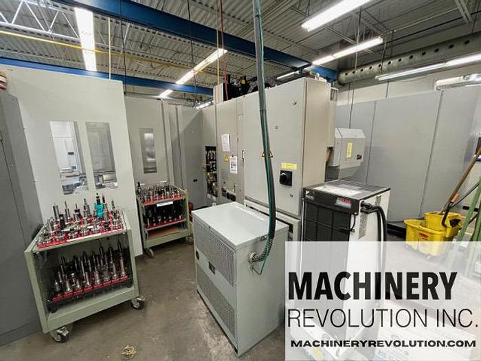 Used 2012 Mori Seiki NMV 5000 DCG 5-Axis CNC Vertical Machining Center with 8 Pallet Pool / C-Axis Turning / 181 Tools / TSC