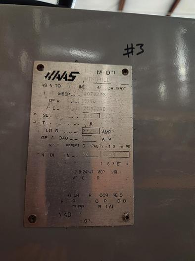Used 2010 HAAS Mini Mill CNC Vertical Machining Center