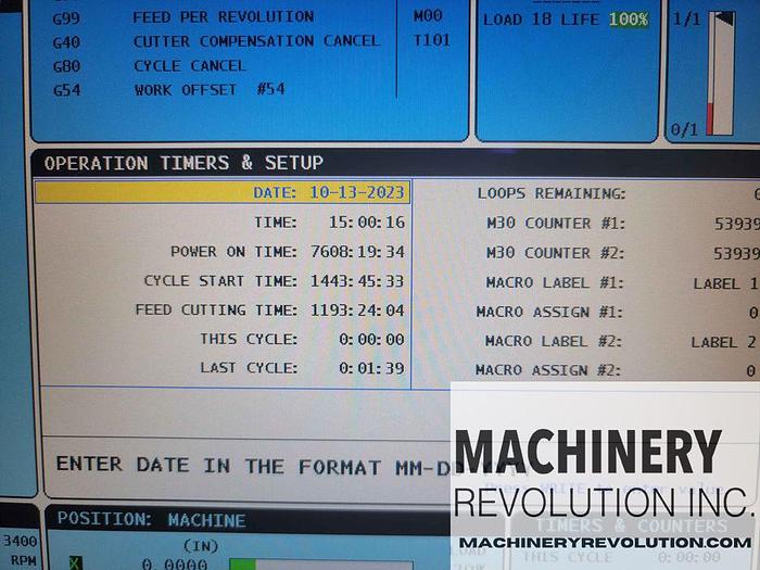 Used 2015 HAAS ST-25 CNC Turning Center with Tailstock and Tool Presetter