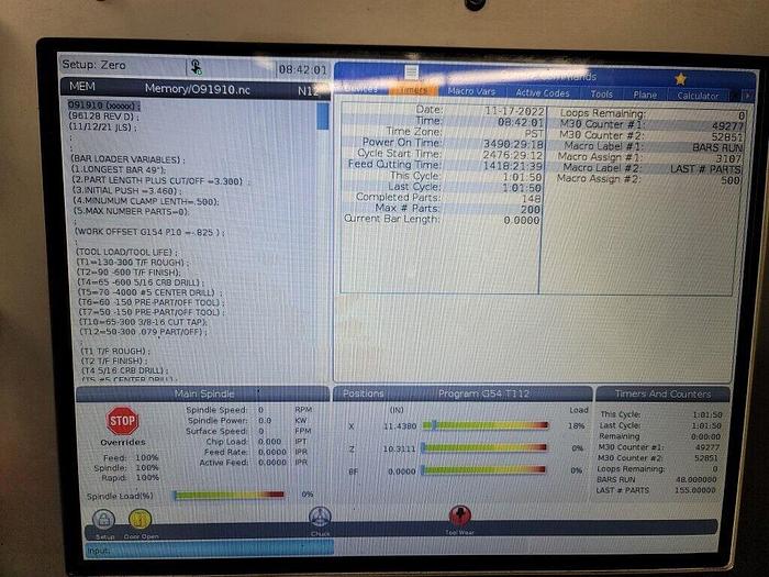 Used 2021 HAAS ST-15 CNC Turning Center With Parts Catcher and Tool Pre-Setter