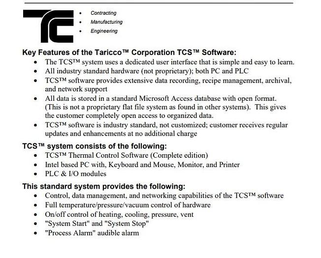 Used AETRON 96" ID x 20' TARICCO Control Autoclave with TARICCO Corp Thermal Control Computer