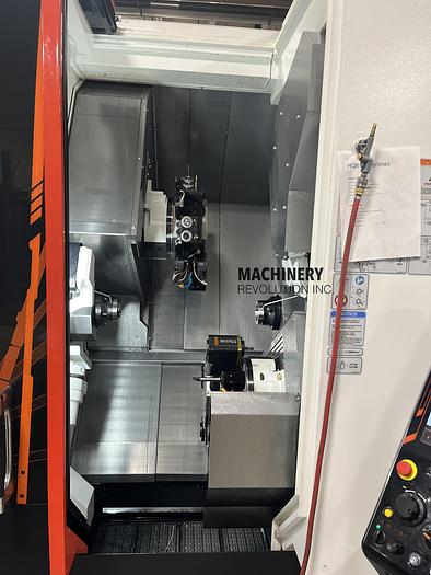 Used 2022 Mazak HQR-100MSY Twin Turret / Twin Spindle / Live Tooling / Bar Feeder CNC Lathe ***156 Hours***