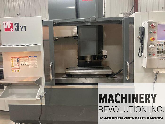 Used 2009 HAAS VF-3YT/50 CNC Vertical Machining Center with  Extended Z-Axis / TSC / Dual Pallet Changers / 30 Station Tool Changer