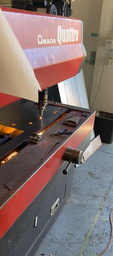 Used 2002 AMADA Quattro AF-1000E CNC 1,000 Watt Laser