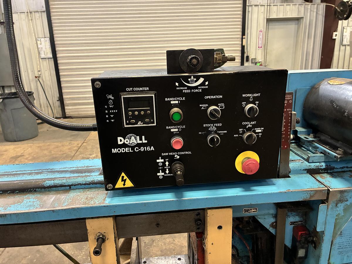 Used DoALL C-916A  10" x 10" Automatic Horizontal Bandsaw