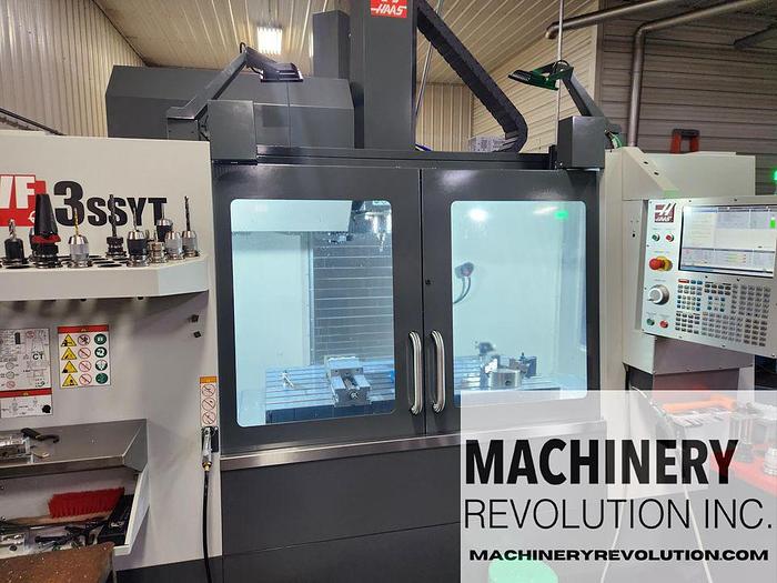 Used 2023 HAAS VF-3SSYT 12,000 RPM 4 Axis / WIPS / TSC CNC Vertical Machining Center ***Low Hours***