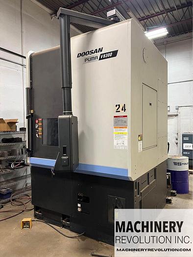 Used 2018 DOOSAN Puma V 8300 CNC Vertical Turning Center VTL 24" Chuck ***Low Hours***
