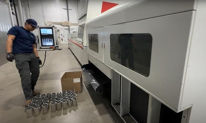 Used 2017 FARLEY HG TECH 2kW LT6515 FIBER TUBE LASER