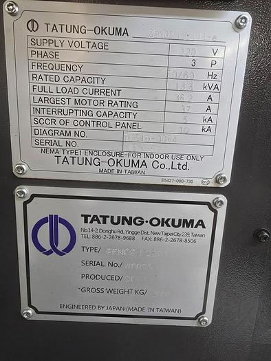 Used 2018 OKUMA GENOS L250II CNC Turning Center