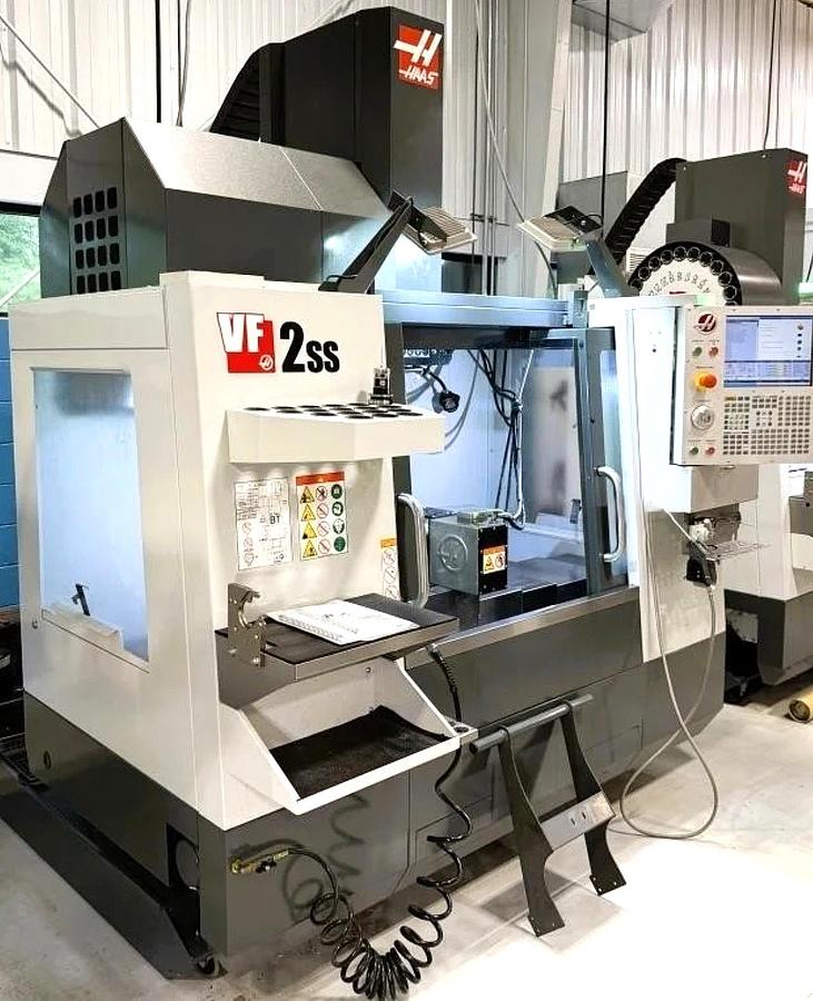 Used 2018 HAAS VF-2SS 12,000 RPM 4-Axis HRT-210 CNC Vertical Machining Center