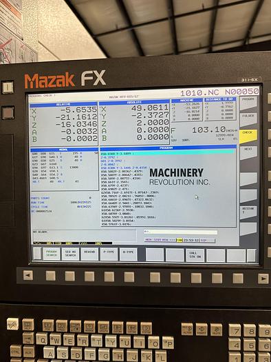 Used 2015 MAZAK Vortex 815/120-II 5-Axis CNC Vertical Machining Center