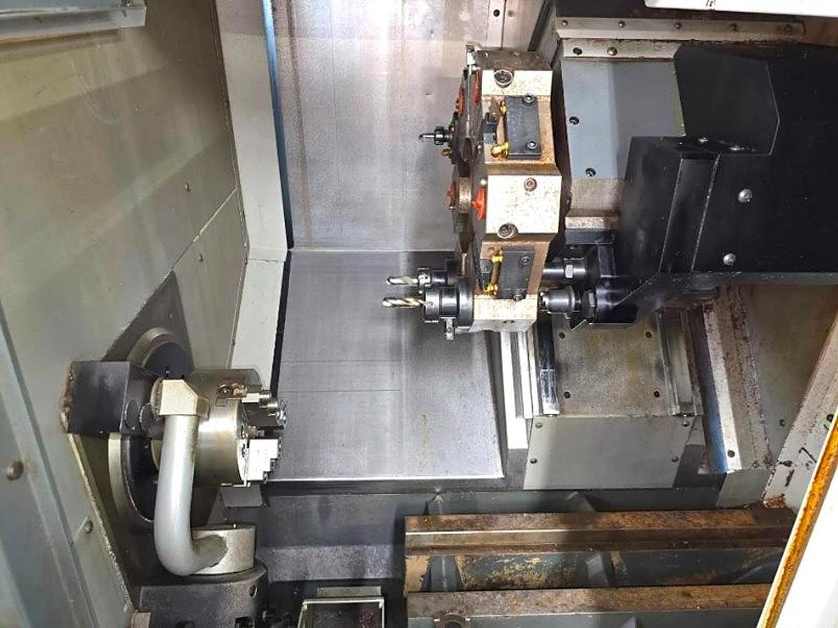 Used 2015 HAAS ST-10 CNC Lathe with 6,000 rpm Live Tooling Tool Pre-Setter