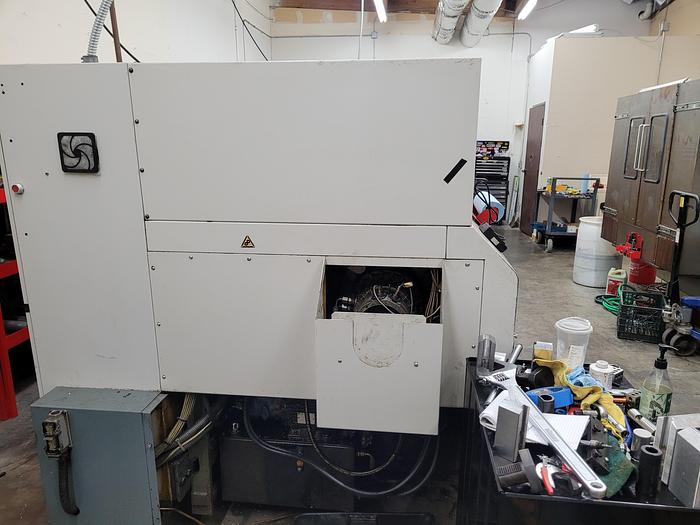 Used 2000 Cincinnati Hawk 250 CNC Lathe with Live Tooling and Programmable Tailstock & Fanuc control