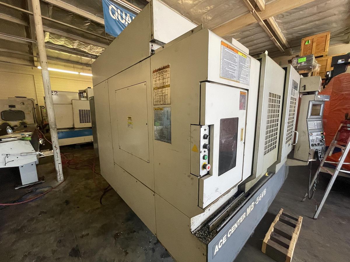 Used 2004 OKUMA Ace Center MB-56VB Cat-50 12,000 RPM CNC Vertical Machining Center