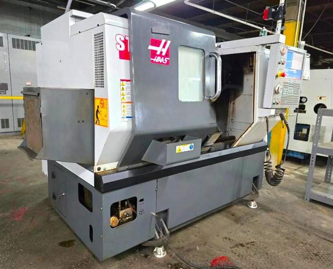 Used 2015 HAAS ST-10 CNC Lathe with 6,000 rpm Live Tooling Tool Pre-Setter