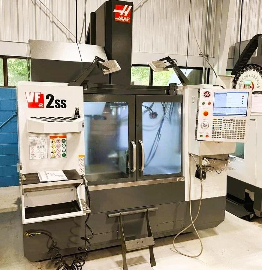 Used 2018 HAAS VF-2SS 12,000 RPM 4-Axis HRT-210 CNC Vertical Machining Center