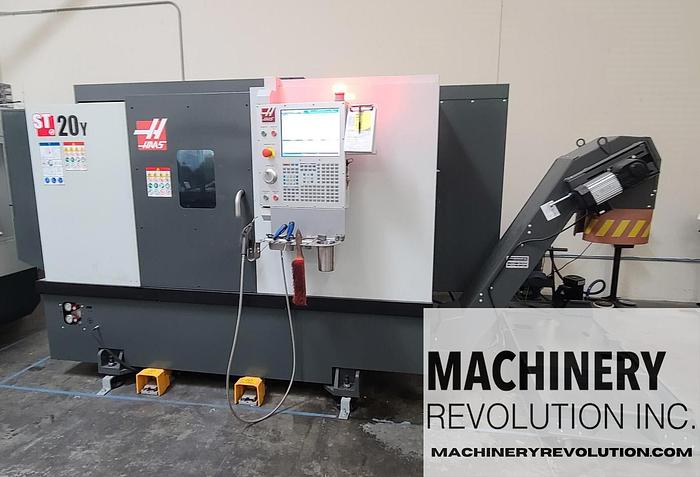 Used 2021 HAAS ST-20Y CNC Lathe with Sub Spindle / Live Tooling / Y-Axis / Tool PreSetter CNC Turning Center ***282 Hours***