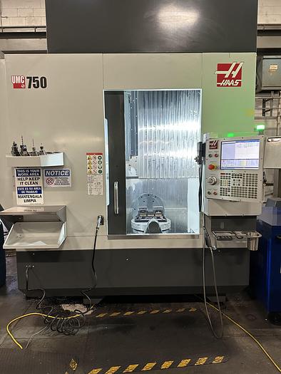 Used 2019 HAAS UMC-750 5-Axis CNC Vertical Machining Center ***Low Hours ***