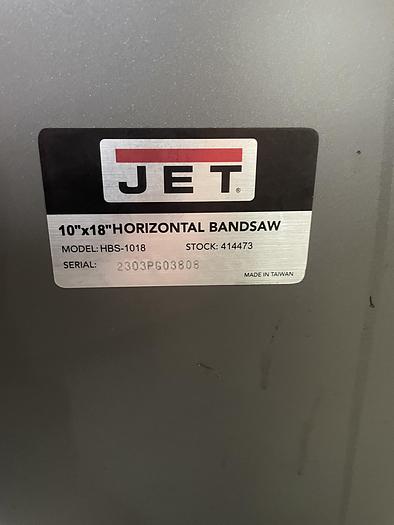 Used 2021 JET HBS-1018 10" x 18" Horizontal Bandsaw