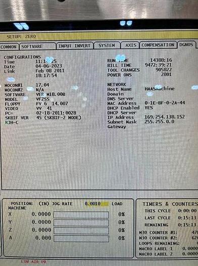 Used 2011 HAAS VF-2SS 4-Axis CNC Vertical Machining Center HRT-210 Rotary Table