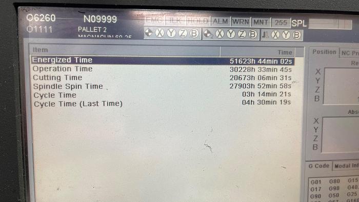 Used 2008 MAKINO A51 CNC 4-Axis Horizontal Machining Center