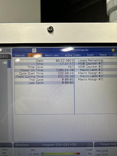 Used 2021 HAAS UMC-750SS 5-Axis CNC Vertical Machining Center ***Low Hours***