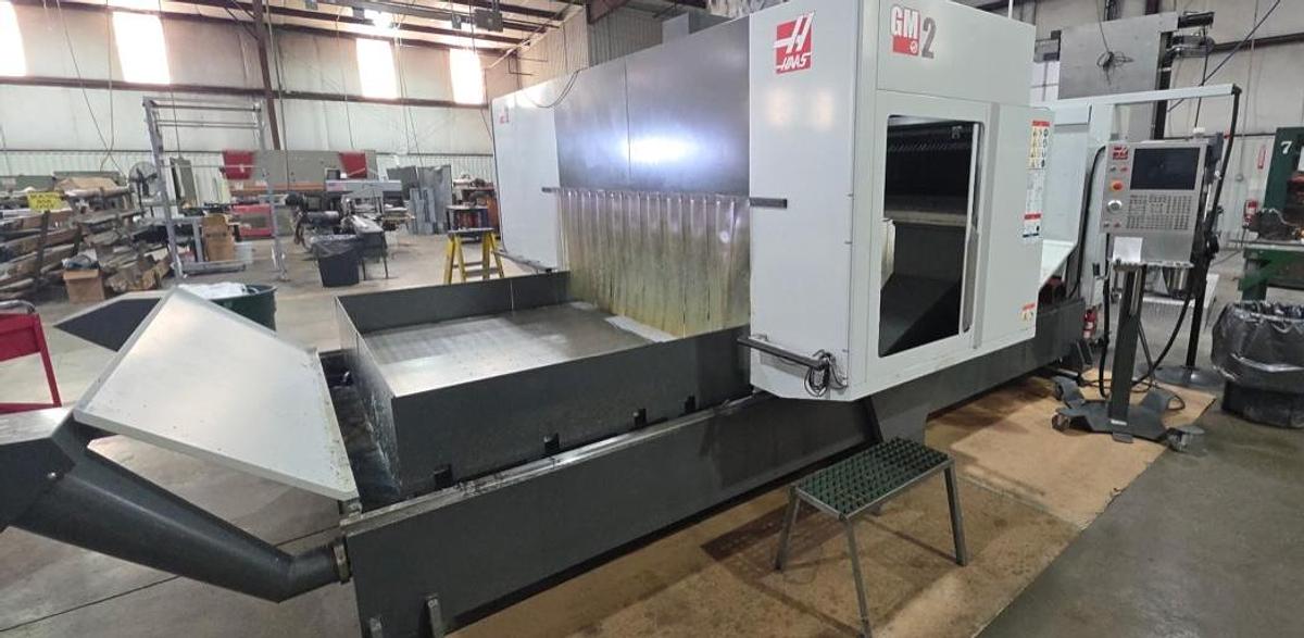 Used 2023 HAAS GM-2 CNC Gantry Vertical Maching Center with 4th Axis ready / TSC / HSM