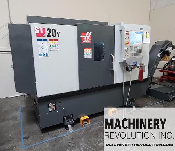 Used 2021 HAAS ST-20Y CNC Lathe with Sub Spindle / Live Tooling / Y-Axis / Tool PreSetter CNC Turning Center ***282 Hours***
