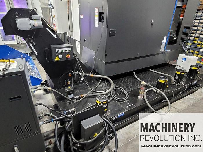 Used 2020 HYUNDAI WIA HS5000i 500mm 4-Axis Horizontal Machining Center 12 Station Pallet Pool