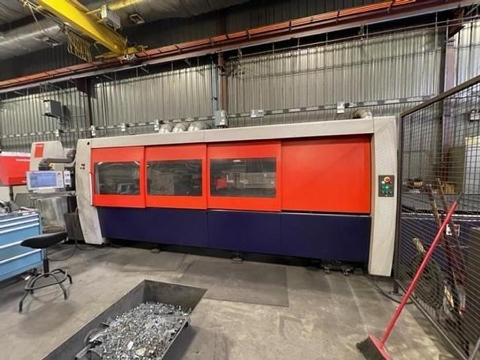 Used 2010 Bystronic BYSPEED 3015 6KW CO2 LASER WITH 2011 BYTRANS 3015 EXTENDED LOAD