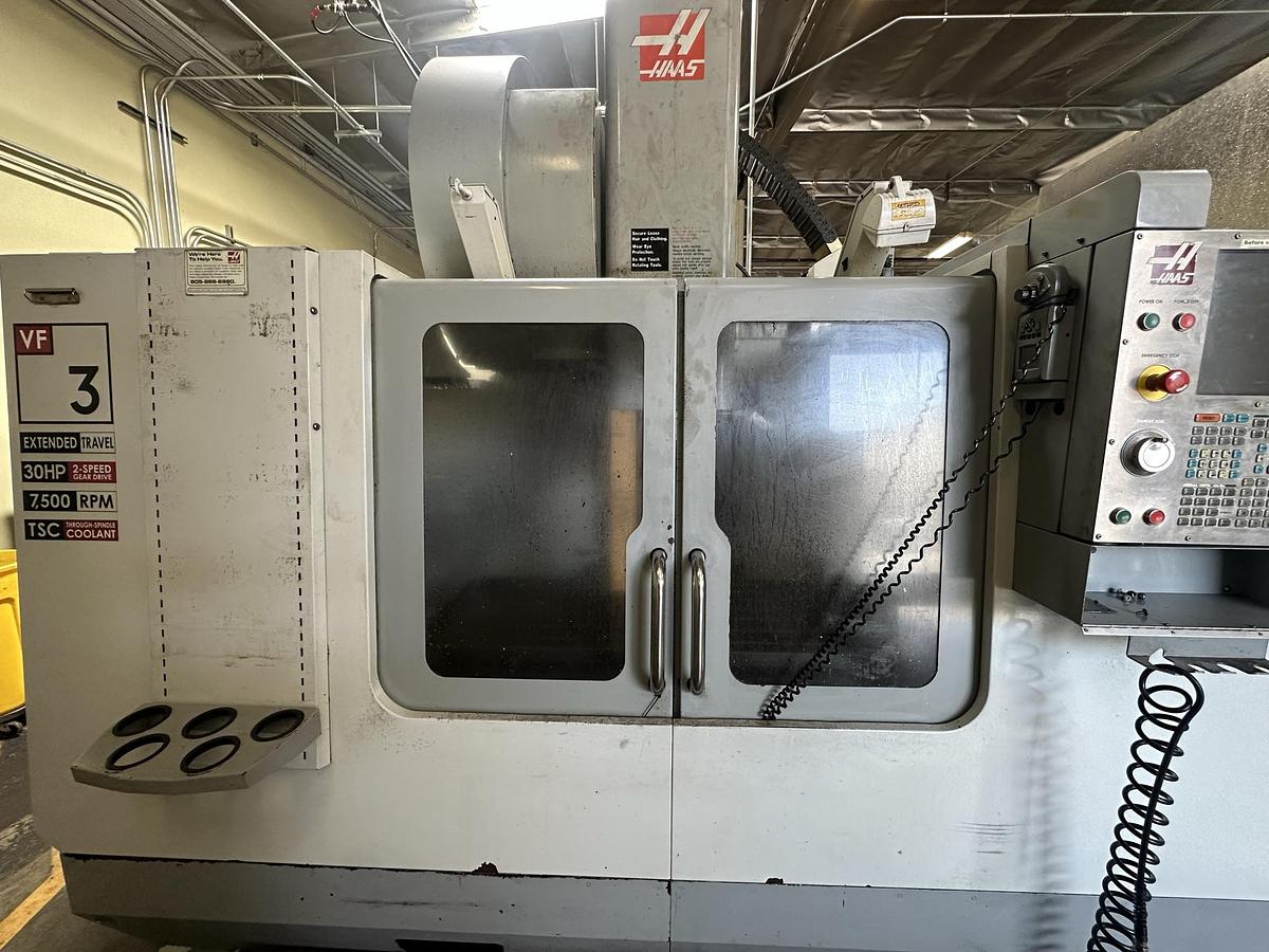 Used 2007 HAAS VF-3YT/50 4-Axis CNC Vertical Machining Center TSC / PCOOL / WIPS