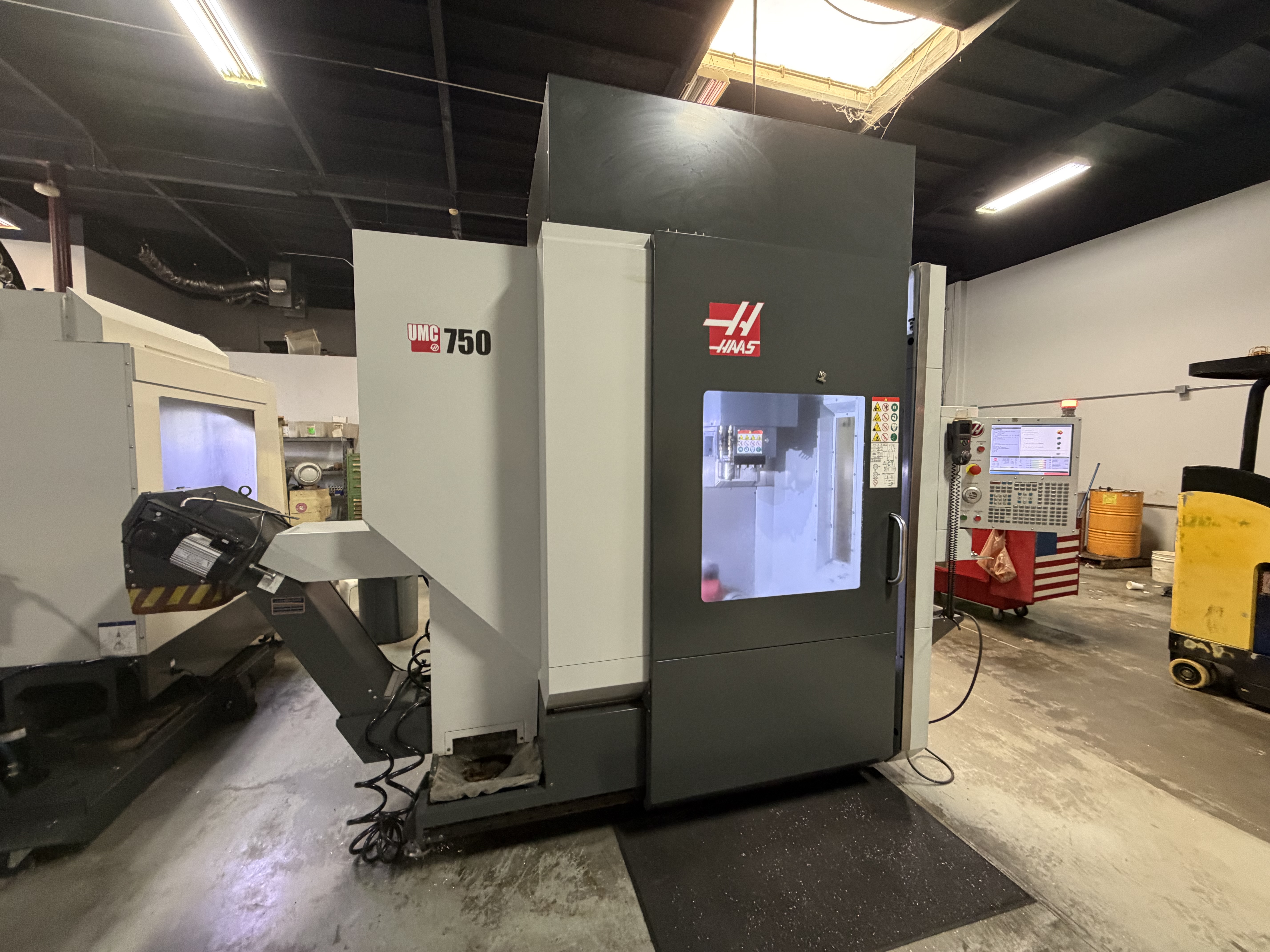 Used 2018 HAAS UMC-750 5-Axis 12,000 rpm CNC Vertical Machining Center