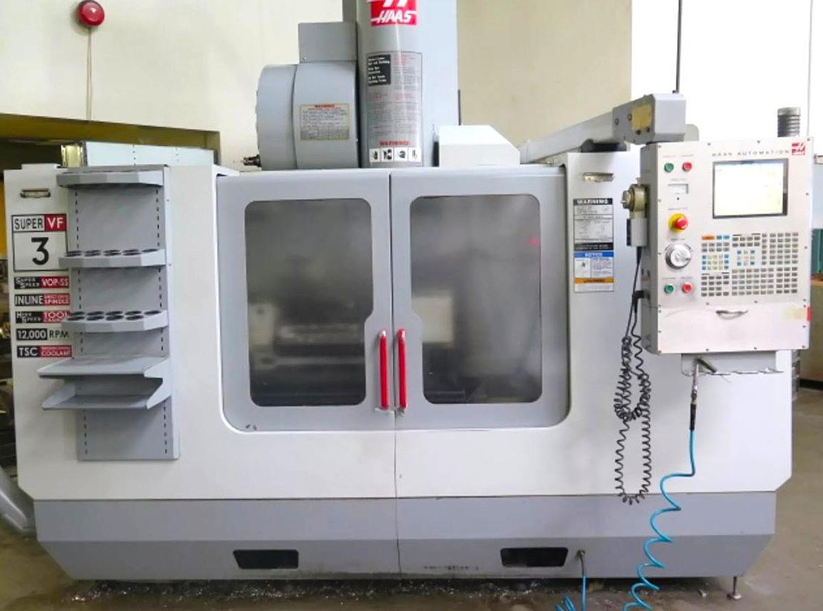 Used 2004 HAAS VF-3SS 12,000 RPM 5-Axis CNC Vertical Machining Center with TR-210 Trunnion Table