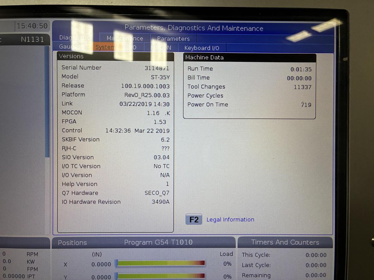 Used 2019 HAAS ST-35Y CNC Lathe with Live Tooling ***LOW HOURS***