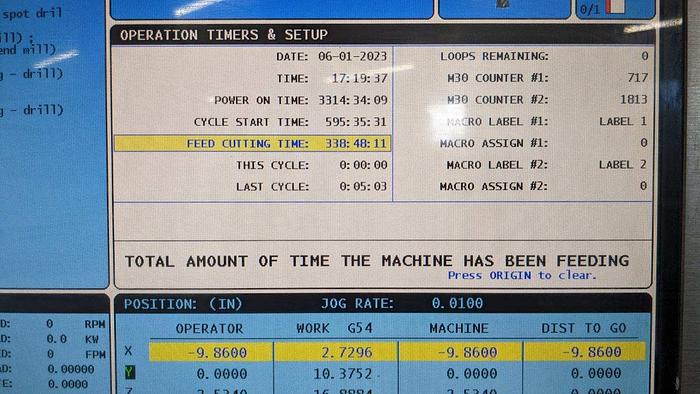 Used 2013 HAAS UMC-750 5-Axis 12,000 rpm CNC Vertical Machining Center ***Low Hours ***