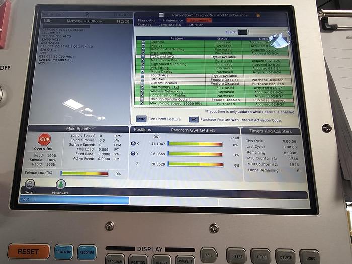 Used 2021 HAAS HAAS VF-6 CNC Vertical Machining Center