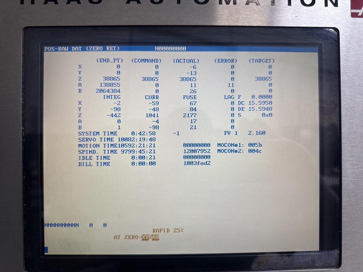 Used 2004 HAAS VF-3SS 12,000 RPM 5-Axis CNC Vertical Machining Center with TR-210 Trunnion Table