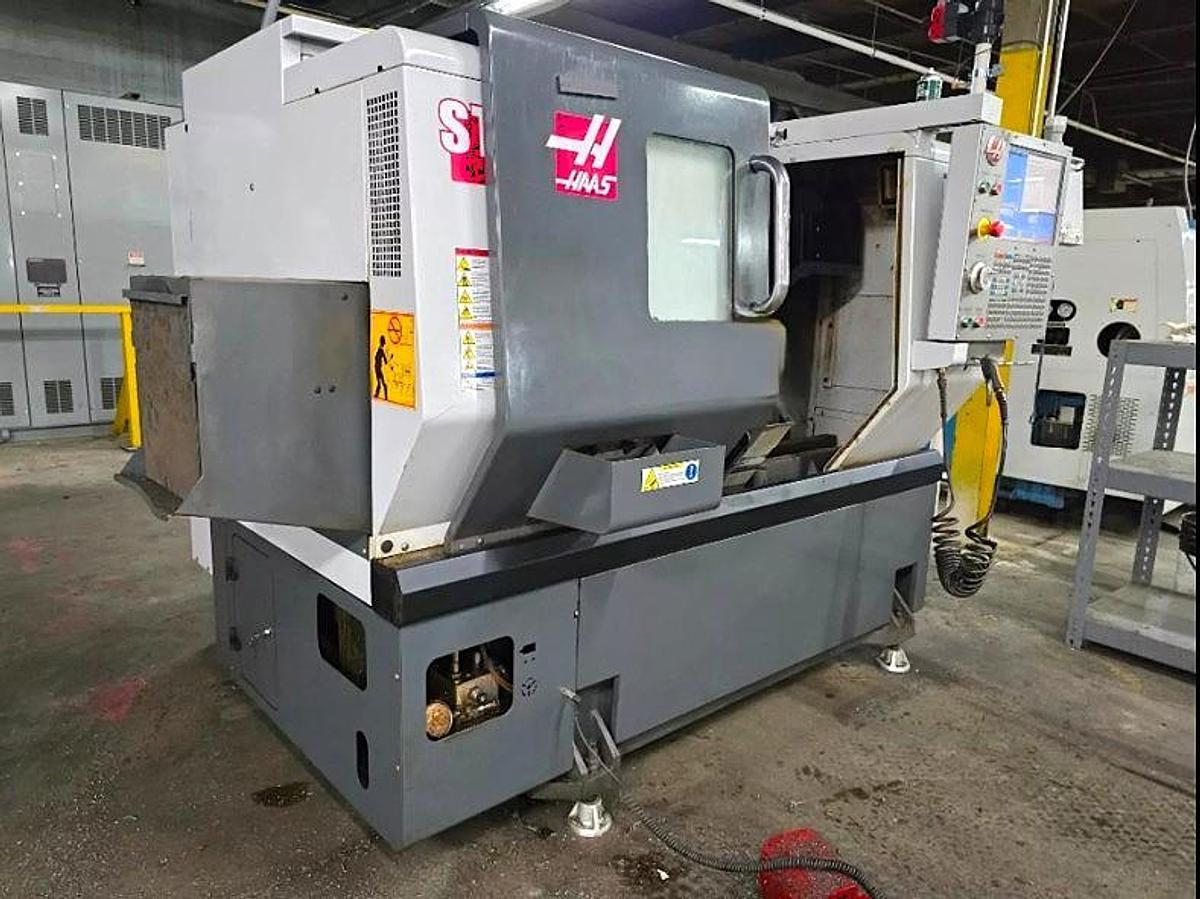 Used 2015 HAAS ST-10 CNC Lathe with 6,000 rpm Live Tooling Tool Pre-Setter