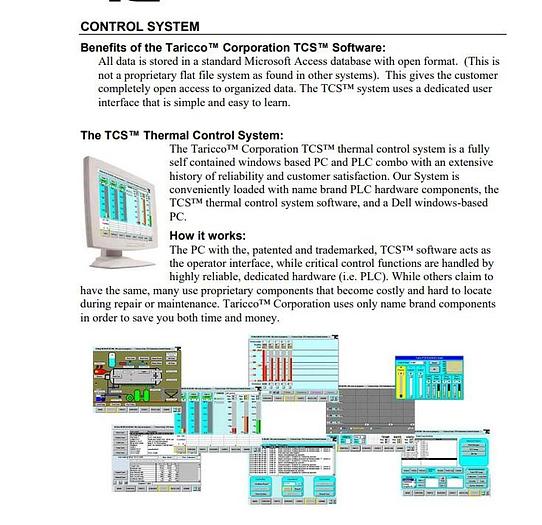 Used AETRON 96" ID x 20' TARICCO Control Autoclave with TARICCO Corp Thermal Control Computer