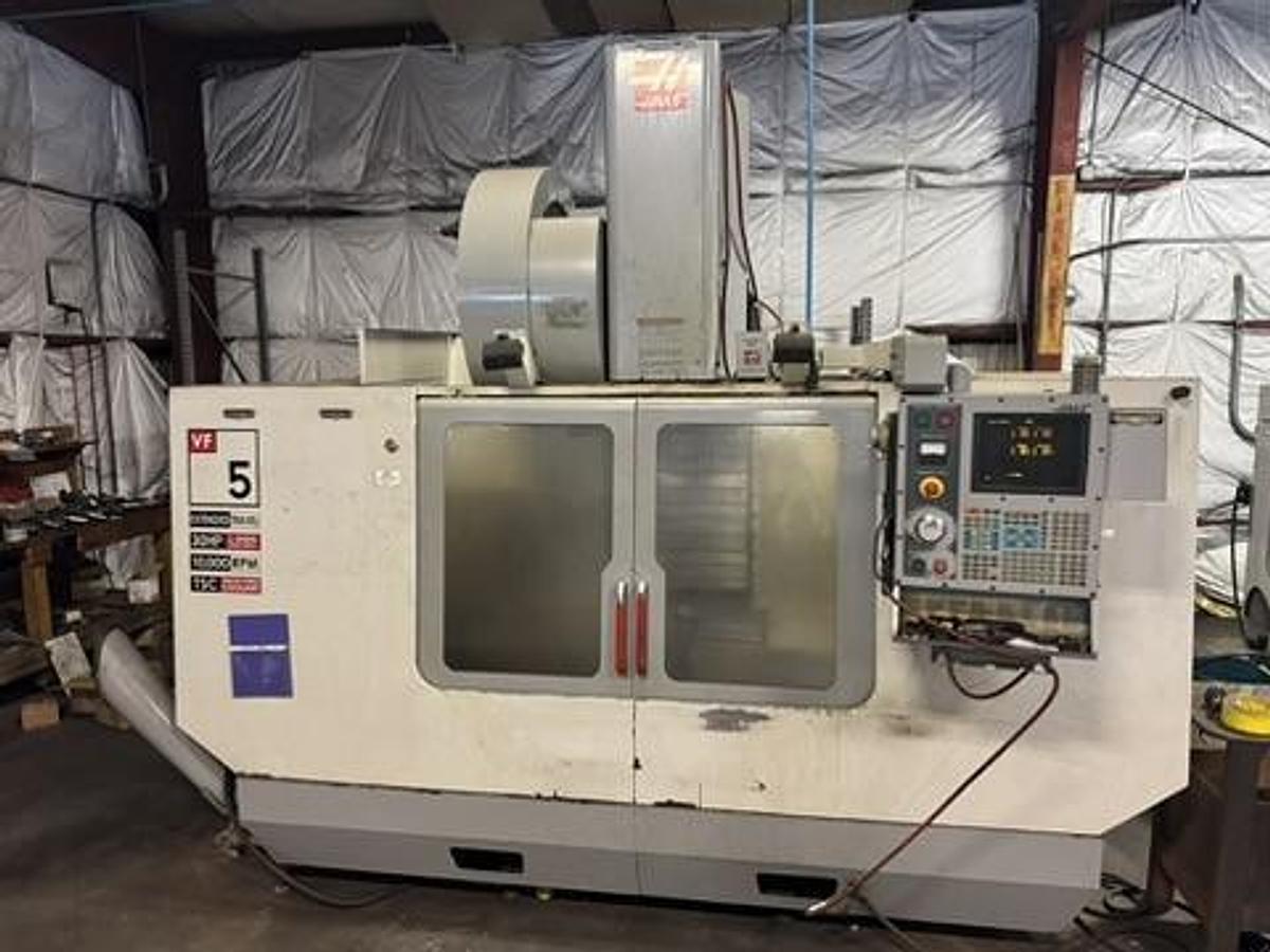 Used 2002 HAAS 2002 HAAS VF-5 Cat-50 XT Vertical Machining Center