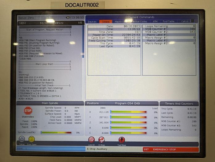 Used 2020 HAAS DT-1 5-Axis with TRT-100 Trunnion CNC Vertical Machining Center ***Low Hours***