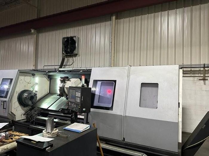 Used 2015 OKUMA LB 45III C 3000 10.2" BIG BORE CNC Lathe with Hydraulic Steady Rest